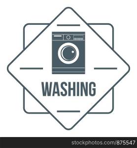 Washing logo. Simple illustration of washing vector logo for web. Washing logo, simple gray style