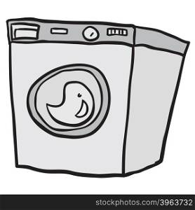 washing machine cartoon doodle