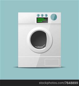 Washing machine flat vector design
