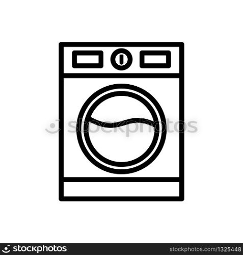 washing machine icon design, flat style icon collection