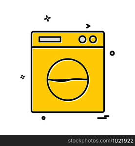 Washing machine icon design vector