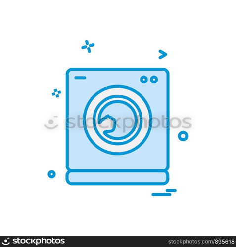 Washing machine icon design vector