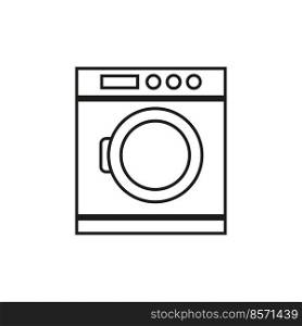 washing machine icon. Editable stroke. Vector illustration. stock image. EPS 10.. washing machine icon. Editable stroke. Vector illustration. stock image. 