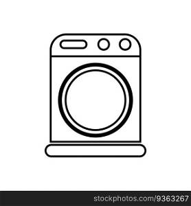 washing machine icon vector template illustration logo design