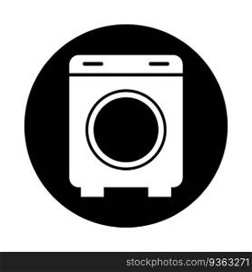 washing machine icon vector template illustration logo design