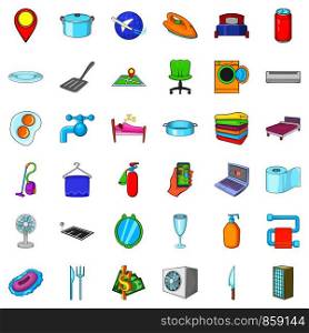 Washing machine icons set. Cartoon style of 36 washing machine vector icons for web isolated on white background. Washing machine icons set, cartoon style