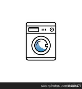 washing machine or laundry icon. vector illustration template design