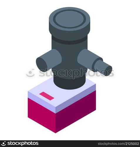 Washing machine repair pump icon isometric vector. Broken appliance. Electric service. Washing machine repair pump icon isometric vector. Broken appliance