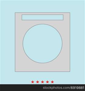 Washing machine set icon .