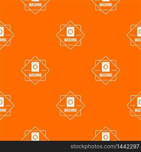 Washing pattern vector orange for any web design best. Washing pattern vector orange