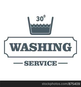 Washing soap logo. Simple illustration of washing soap service vector logo for web. Washing soap logo, simple gray style