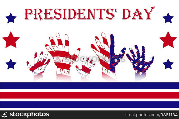 Washington Presidents Birthday. Presidents Day Background Design Banner, Poster, Greeting Card.. Washington Presidents Birthday. President s Day Background Design Banner, Poster, Greeting Card