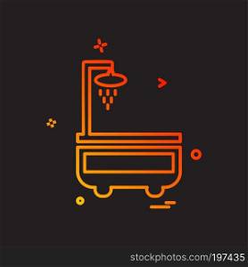 Washroom icon design vector 