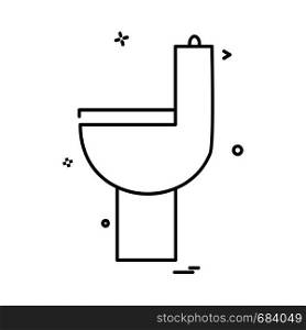 Washroom icon design vector