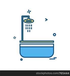 Washroom icon design vector