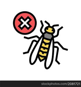 wasp control color icon vector. wasp control sign. isolated symbol illustration. wasp control color icon vector illustration