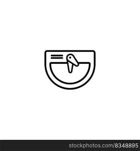 wastafel icon vector illustration logo design