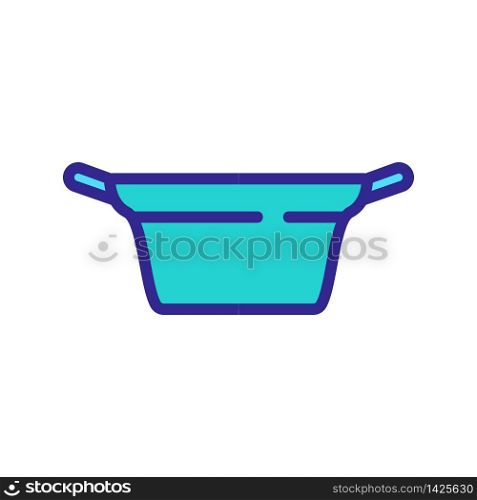 waste basket icon vector. waste basket sign. color symbol illustration. waste basket icon vector outline illustration