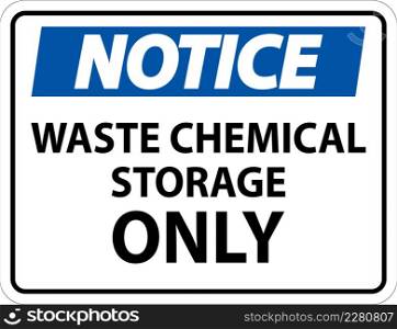 Waste Chemical Storage Only On White Background