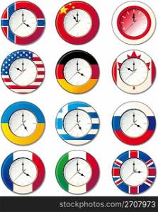 Watch, at which the flags of some countries