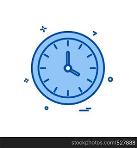 watch clock time icon vector design