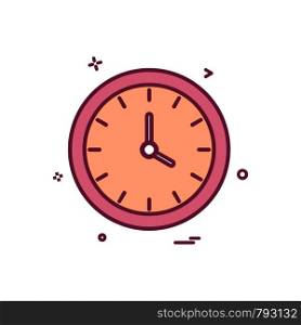 watch clock time icon vector design
