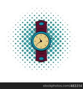 Watch comics icon. Hipster symbol on a white background. Watch comics icon