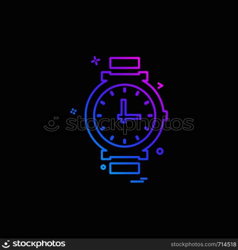 Watch icon design vector