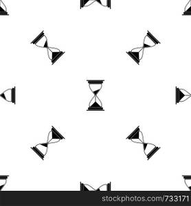 Watch pattern repeat seamless in black color for any design. Vector geometric illustration. Watch pattern seamless black