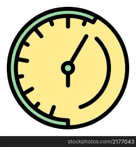 Watch repair parts icon. Outline watch repair parts vector icon color flat isolated. Watch repair parts icon color outline vector
