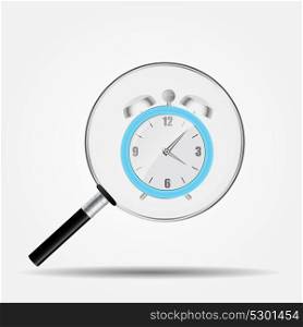 Watch Search Icon. Isolated Vector Illustration EPS10. Watch Search Icon Vector Illustration