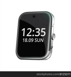 watch smart smartwatch man hand clock. technology screen. digital device. sport person health vector, illustration, 3d, realistic, realism. watch smart 3d realistic vector