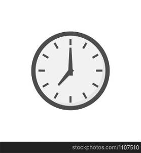 watch symbol time icon in flat style, vector. watch symbol time icon in flat style