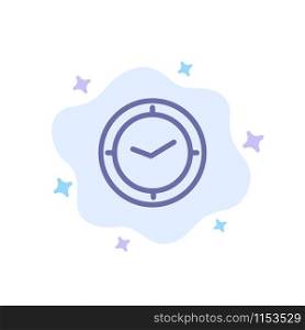 Watch, Time, Timer, Clock Blue Icon on Abstract Cloud Background