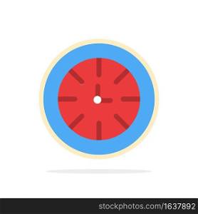Watch, Timer, Clock, Global Abstract Circle Background Flat color Icon