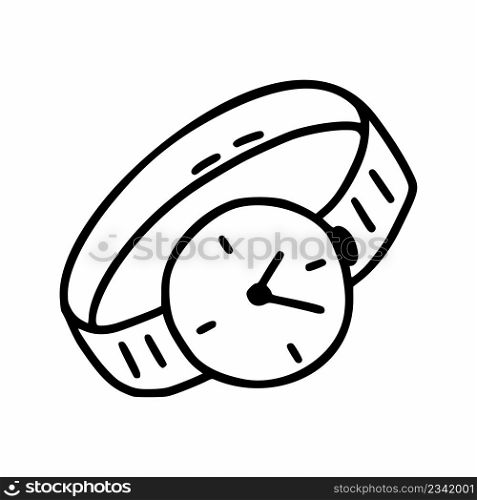 Watch. Vector illustration in doodle style. Clock and time. Accessory.