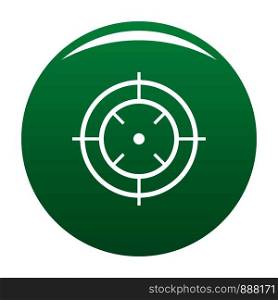 Watching of radar icon. Simple illustration of watching of radar vector icon for any design green. Watching of radar icon vector green