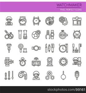 Watchmaker , Thin Line and Pixel Perfect Icons