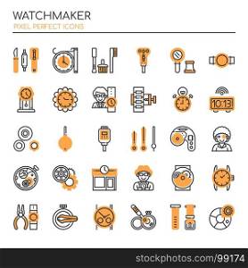 Watchmaker , Thin Line and Pixel Perfect Icons