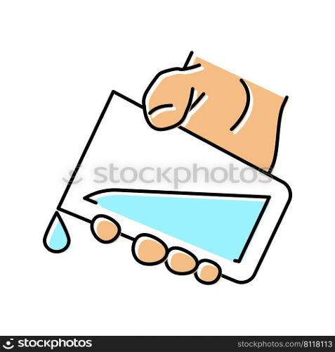 water add color icon vector. water add sign. isolated symbol illustration. water add color icon vector illustration