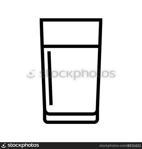 water bevera≥drink li≠icon vector. water bevera≥drink sign. isolated contour symbol black illustration. water bevera≥drink li≠icon vector illustration