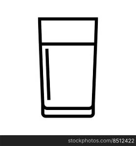 water bevera≥drink li≠icon vector. water bevera≥drink sign. isolated contour symbol black illustration. water bevera≥drink li≠icon vector illustration