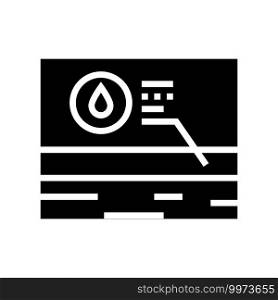 water body layer glyph icon vector. water body layer sign. isolated contour symbol black illustration. water body layer glyph icon vector illustration