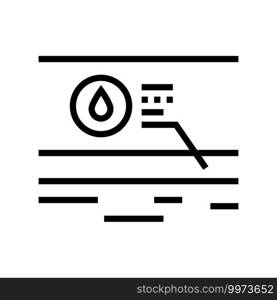 water body layer line icon vector. water body layer sign. isolated contour symbol black illustration. water body layer line icon vector illustration