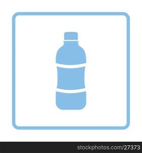 Water bottle icon. Blue frame design. Vector illustration.