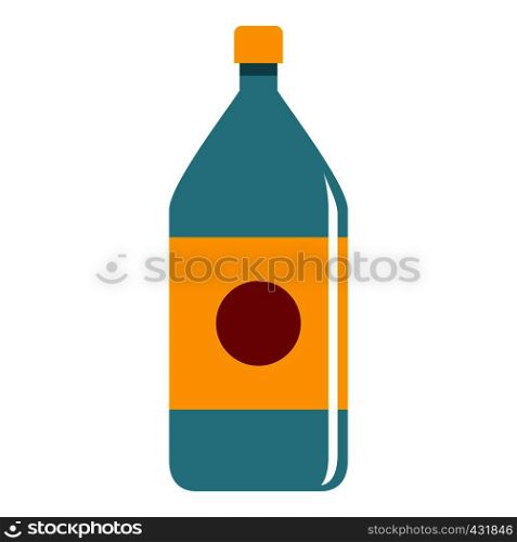 Water bottle icon flat isolated on white background vector illustration. Water bottle icon isolated