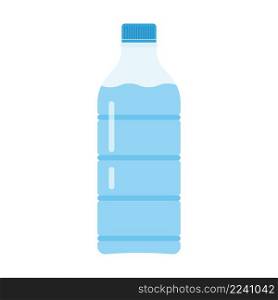 Water bottle icon. Plastic bottle of water.