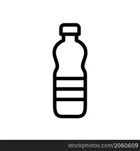 water bottle line icon