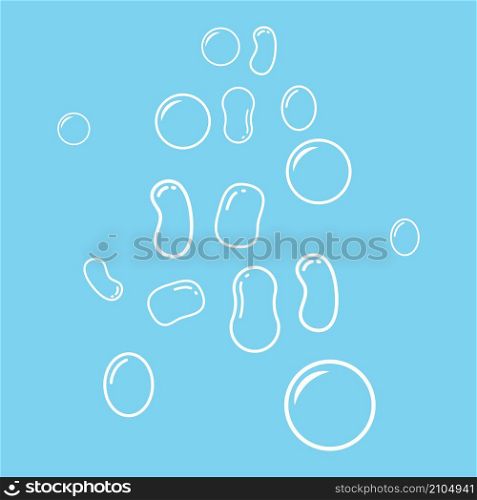 Water bubble element vector background template web