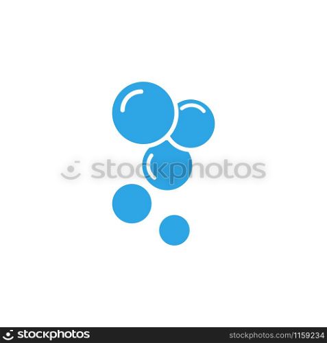 Water bubble icon design template vector isolated illustration. Water bubble icon design template vector isolated